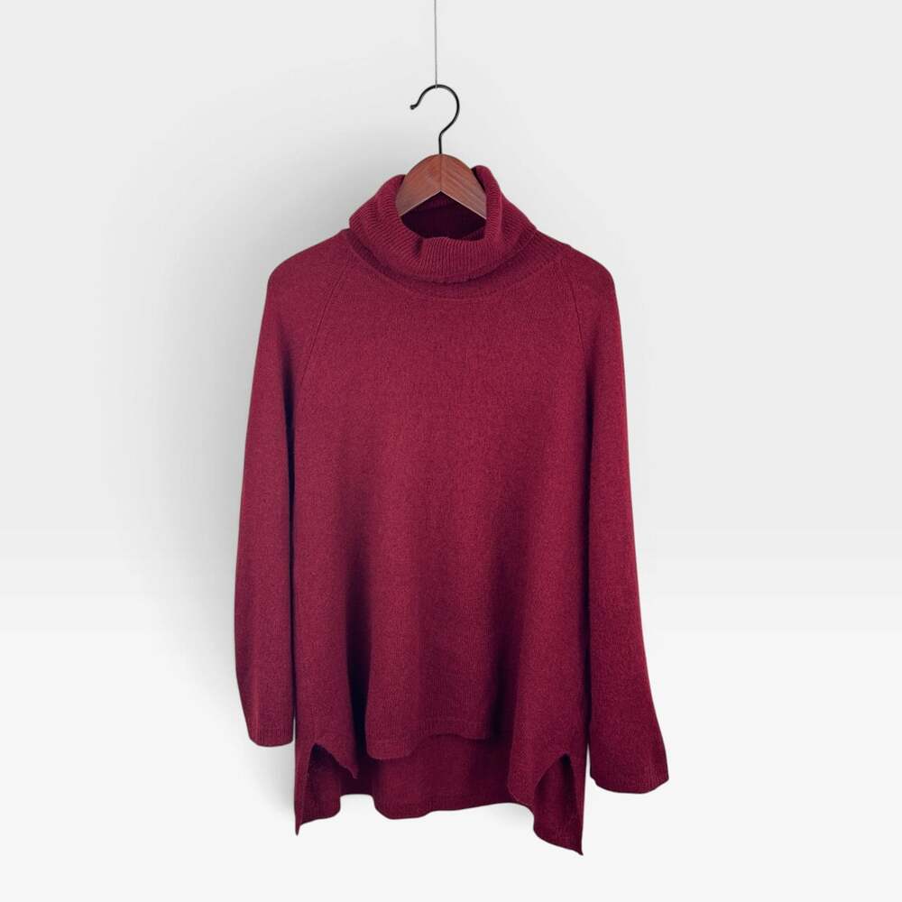 Coldwater Creek Relaxed Cashmere Turtleneck Sweater
